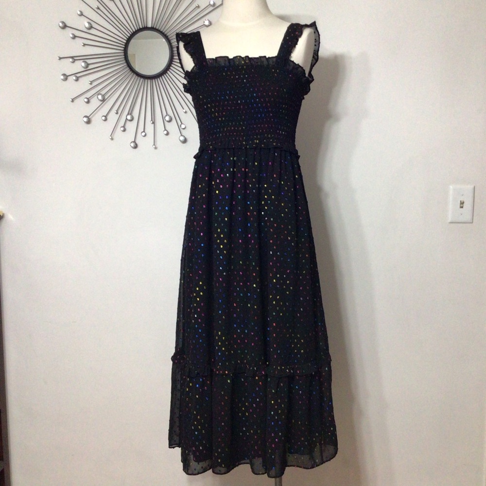 Draper James Tiered Tank Dress in Shimmer Dots
